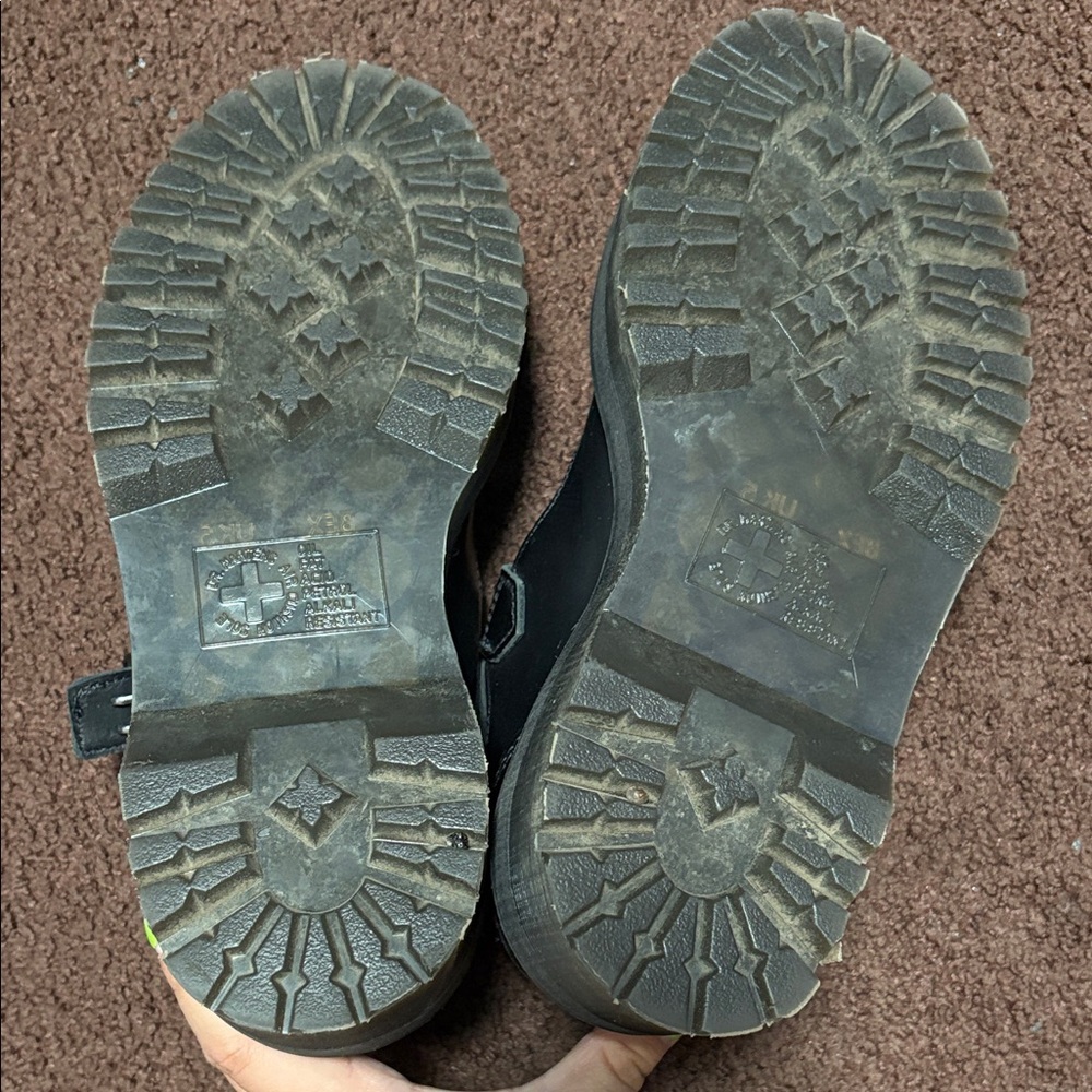 Dr. Martens Black Kids Dress Shoes with Buckle - Picture 6 of 7